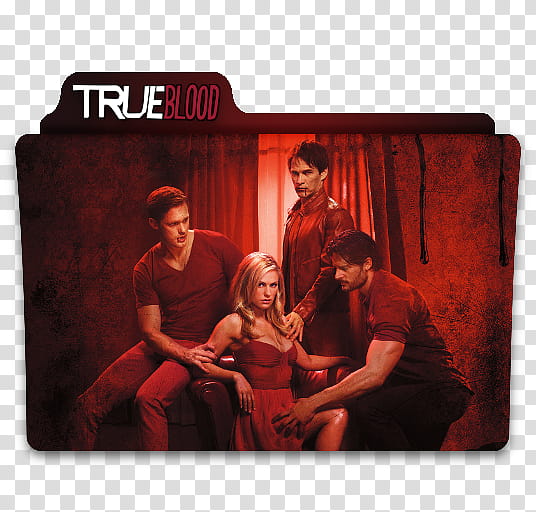 True Blood Folders, True Blood graphic folder transparent background PNG clipart