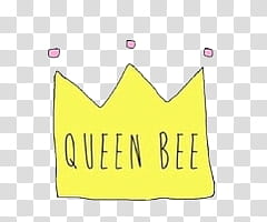 Queen Bee crown illustration transparent background PNG clipart