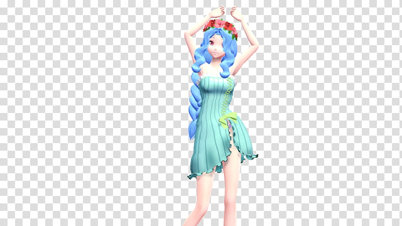 Spring Miku? Model DL, blue haired female character artwork transparent background PNG clipart