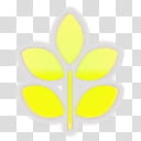 Garden Sticker Set, Leaf Yellow icon transparent background PNG clipart