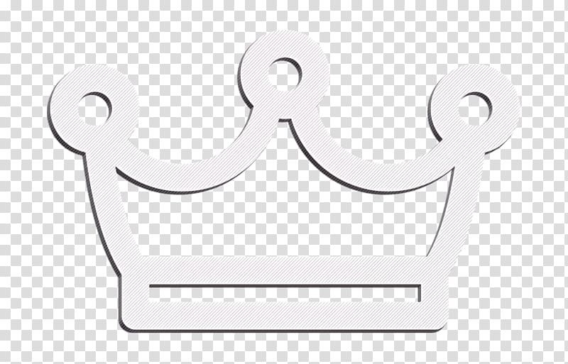 Crown icon Fairytale icon, Black, Text, Symbol, Line, Blackandwhite, Circle, Logo transparent background PNG clipart