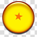 DragonBall Dock Icons,  Star DragonBall transparent background PNG clipart