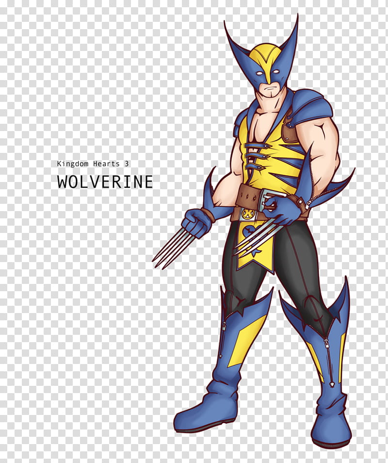 Wolverine, Kingdom hearts, Wolverine illustration with text overlay transparent background PNG clipart