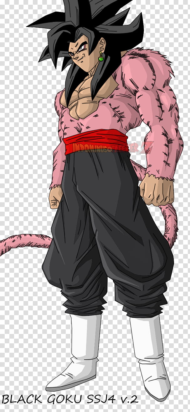 BLACK GOKU SSJ VERSION  transparent background PNG clipart