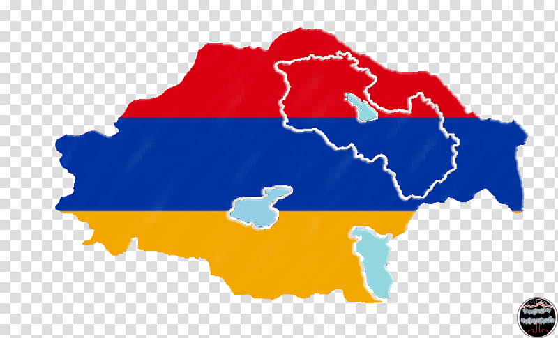 Flag Map of Armenia