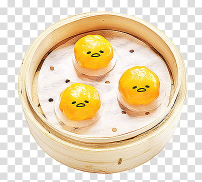 three dumplings in steamer transparent background PNG clipart