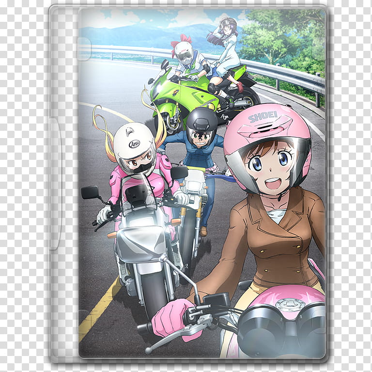 Anime  Spring Season Icon , Bakuon!!, v, women riding motorcycles anime transparent background PNG clipart