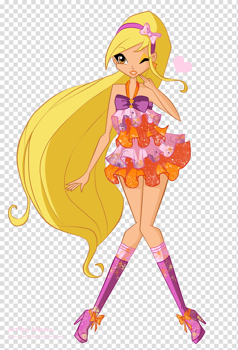 Stella  season, Winx Club character transparent background PNG clipart
