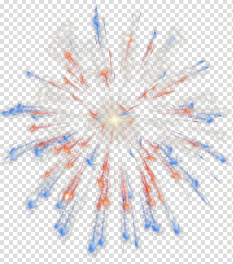 white, blue and red fireworks transparent background PNG clipart