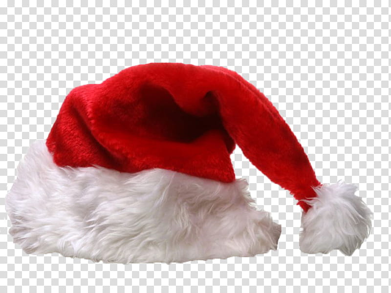 Santa Hats, red and white Santa Claus hat transparent background PNG clipart