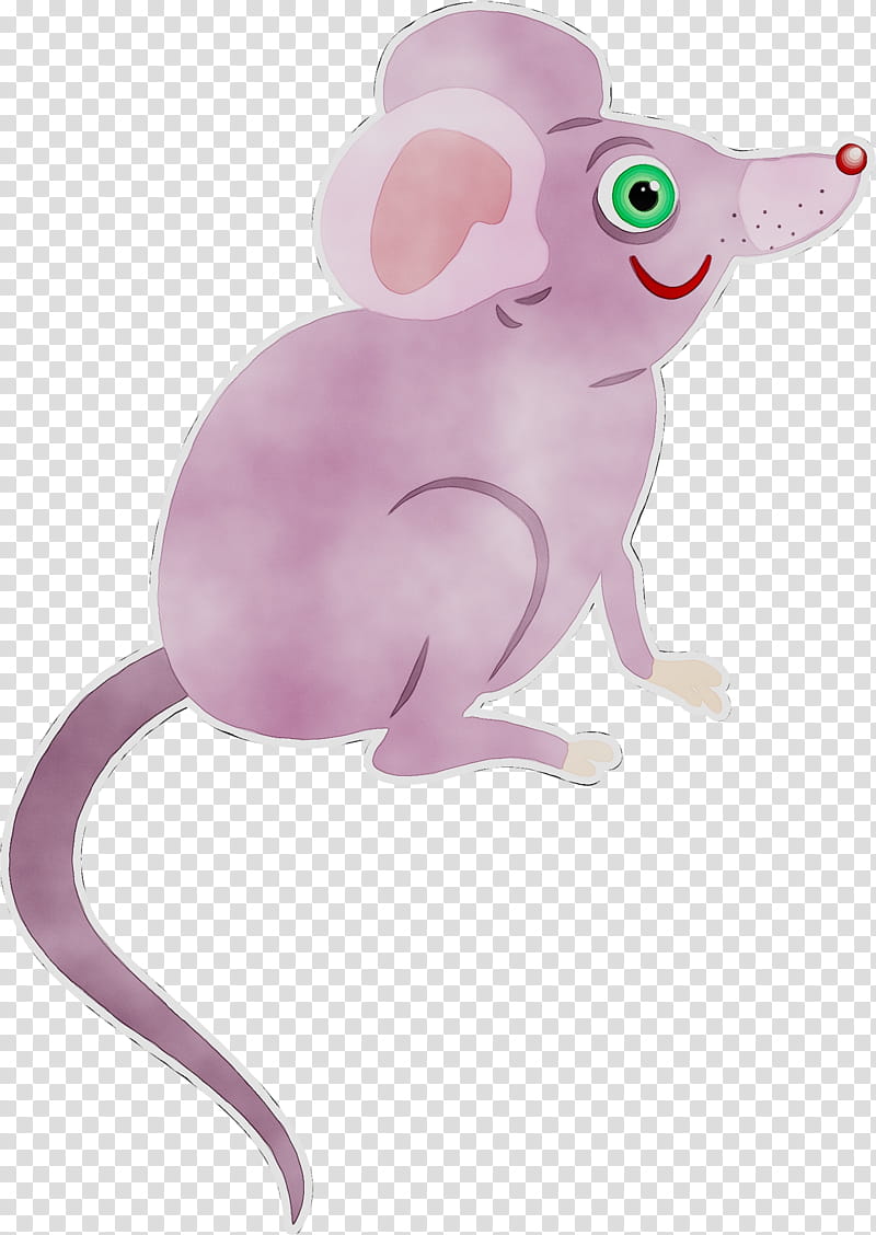 Cartoon Mouse, Computer Mouse, Pink M, Snout, Animal, Cartoon, Animal Figure, Muridae transparent background PNG clipart