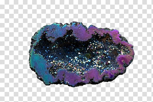 Crystal s, purple and blue geode transparent background PNG clipart