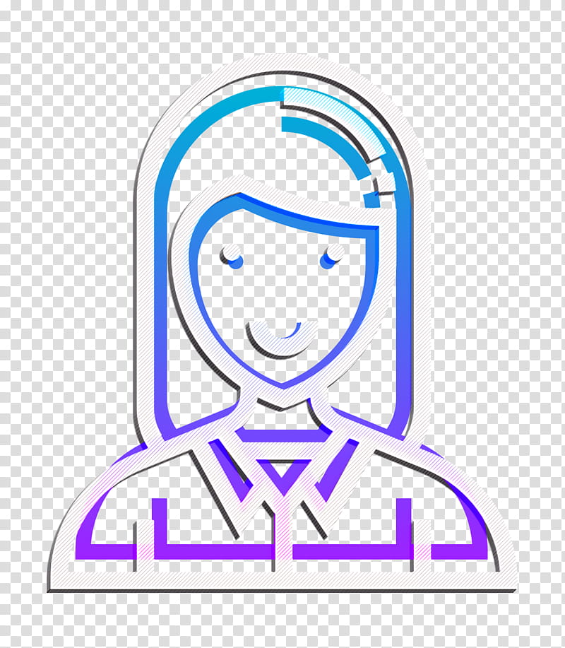 Employee icon Careers Women icon Woman icon, Line, Line Art transparent background PNG clipart