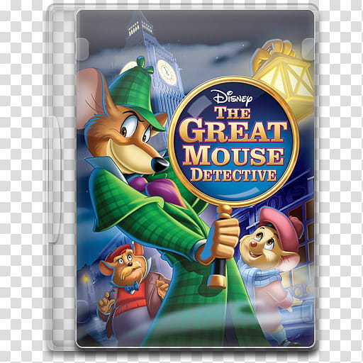 Movie Icon Mega , The Great Mouse Detective, Disney The Great Mouse Detective DVD case icon transparent background PNG clipart