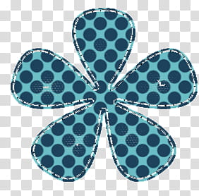 flowers , blue and green polka-dot flower artwork transparent background PNG clipart