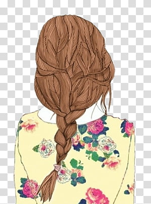 VintageDolls pedido para TheVintageRose, woman with brown hair and wearing multicolored floral dress illustration transparent background PNG clipart thumbnail