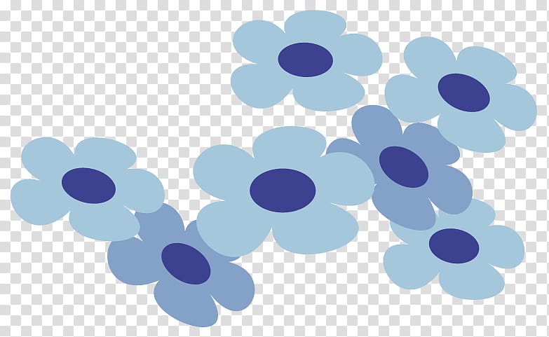 Grass templates, blue-petaled flowers illustration transparent background PNG clipart