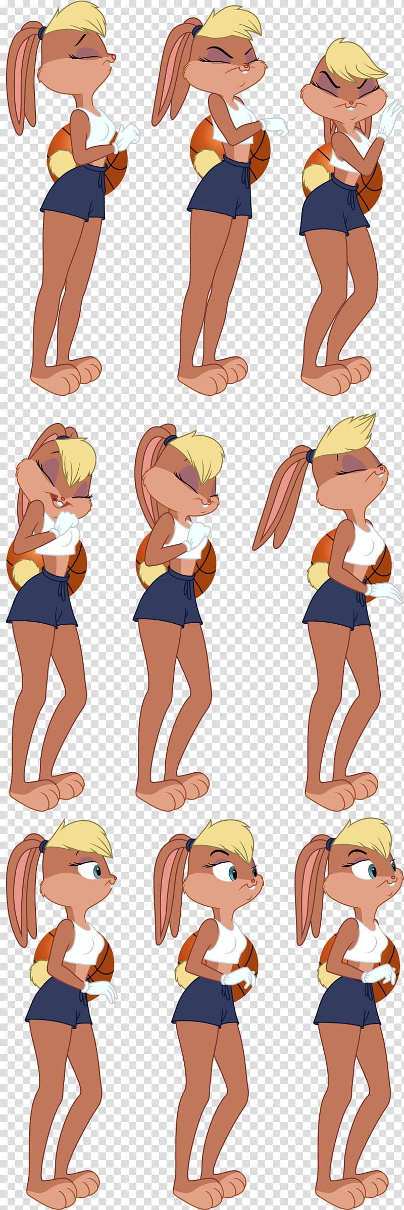 Lola Bunny Set  transparent background PNG clipart