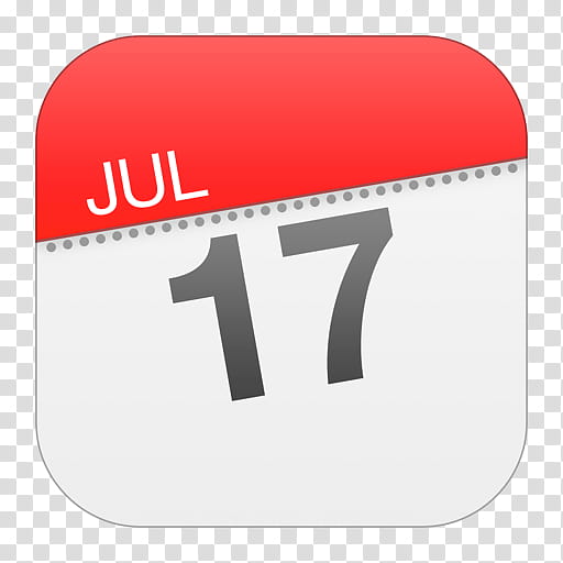 iOS  Icons Updated , Calendar, July  calendar date art transparent background PNG clipart