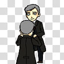 BBC Sherlock Lestrade Shimeji, black and gray assault rifle transparent background PNG clipart