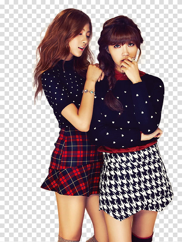 Eunji and Hayoung Apink transparent background PNG clipart