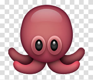 pink octopus illustration transparent background PNG clipart thumbnail