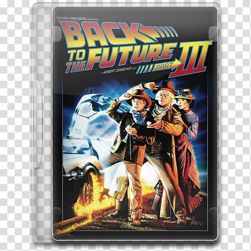 Movie Icon , Back to the Future III, Back to the Future part III disc case transparent background PNG clipart