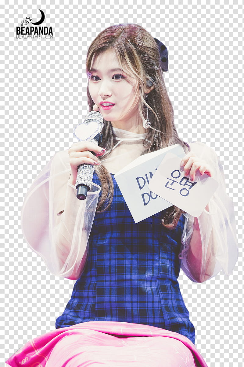 Sana TWICE, female artist transparent background PNG clipart