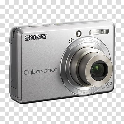 Sony digital cameras, gray Sony Cyber-shot camera transparent background PNG clipart