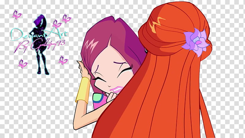 Winx Club Roxy and Bloom transparent background PNG clipart