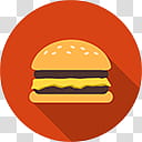 Flatjoy Circle Icons, Burger, cheese burger transparent background PNG clipart
