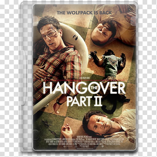 Movie Icon , The Hangover Part II, The Hangover Part  DVD case transparent background PNG clipart
