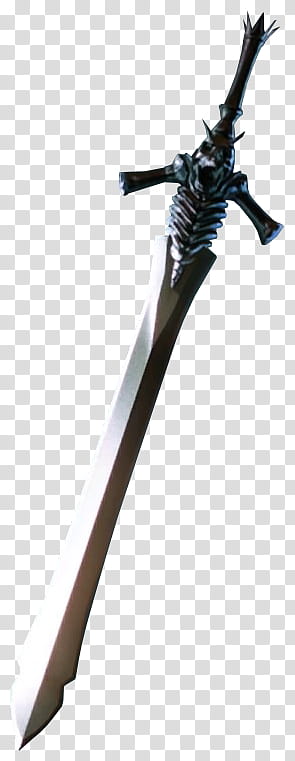 Devil May Cry  Rebellion Render, gray sword transparent background PNG clipart