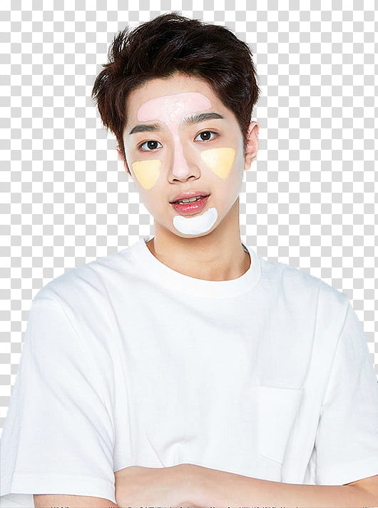 WANNA ONE x INNISFREE S, man with face paint transparent background PNG clipart