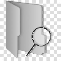 Windows  Clean Gray Folders, search file icon illustration transparent background PNG clipart