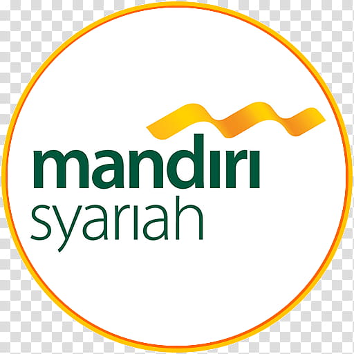 Circle Logo, Bank Syariah Mandiri, Bank Mandiri, Line, Text, Yellow, Area transparent background PNG clipart