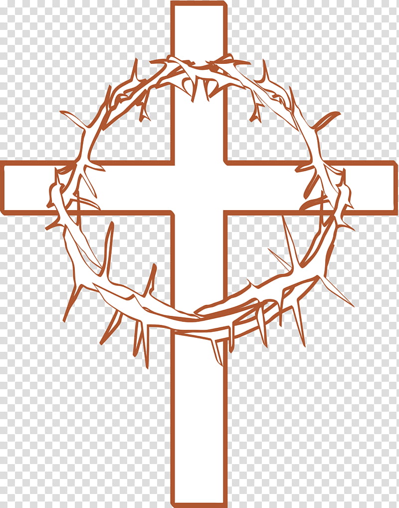 Leaf Circle, Crown Of Thorns, Cross And Crown, Christian Cross, Thorns Spines And Prickles, Symbol, Christianity, Crucifix transparent background PNG clipart