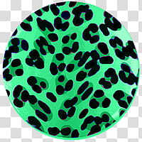 Leopard Circles, green and black microbe illustration transparent background PNG clipart