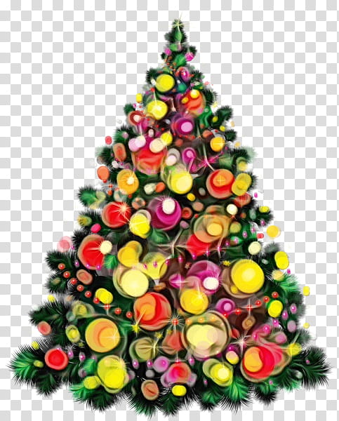 Christmas tree, Watercolor, Paint, Wet Ink, Christmas Decoration, Christmas Ornament, Oregon Pine, Holiday Ornament transparent background PNG clipart Christmas tree, Watercolor, Paint, Wet Ink, Christmas Decoration, Christmas Ornament, Oregon Pine, Holiday Ornament transparent background PNG clipart