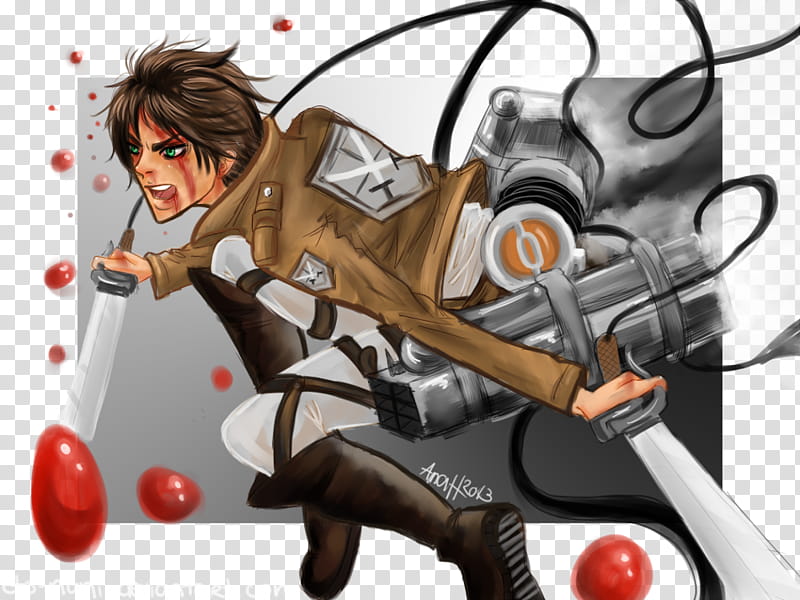 Attack on Titan : Eren Jaeger transparent background PNG clipart