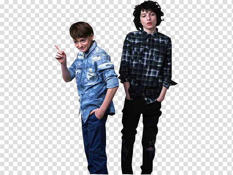 Finn Wolfhard Noah Schnapp  transparent background PNG clipart