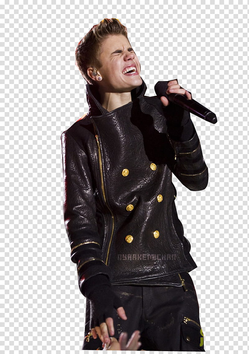 Justin Bieber, Justin Bieber holding microphone transparent background PNG clipart