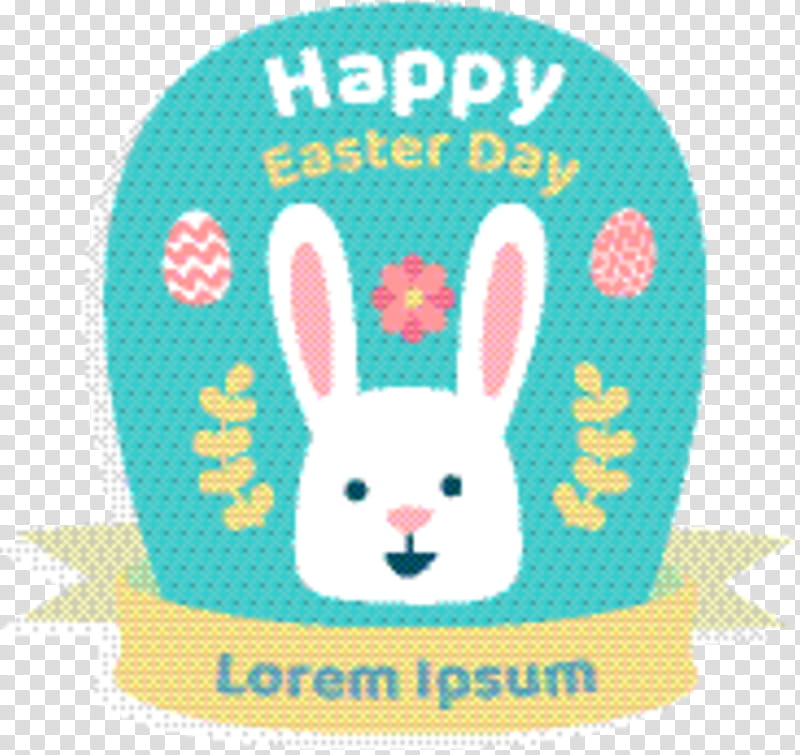 Easter Bunny, Rabbit, Easter
, Material, Meter, Turquoise transparent background PNG clipart