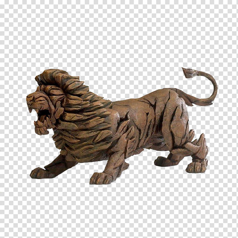 , brown lion figurine transparent background PNG clipart