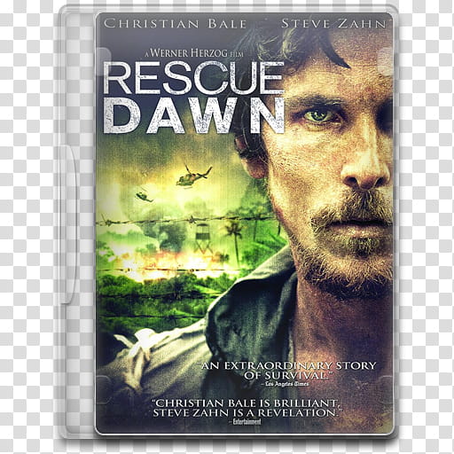 Movie Icon , Rescue Dawn, Rescue Dawn DVD case transparent background PNG clipart