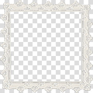 , white wooden frame wall mirror transparent background PNG clipart