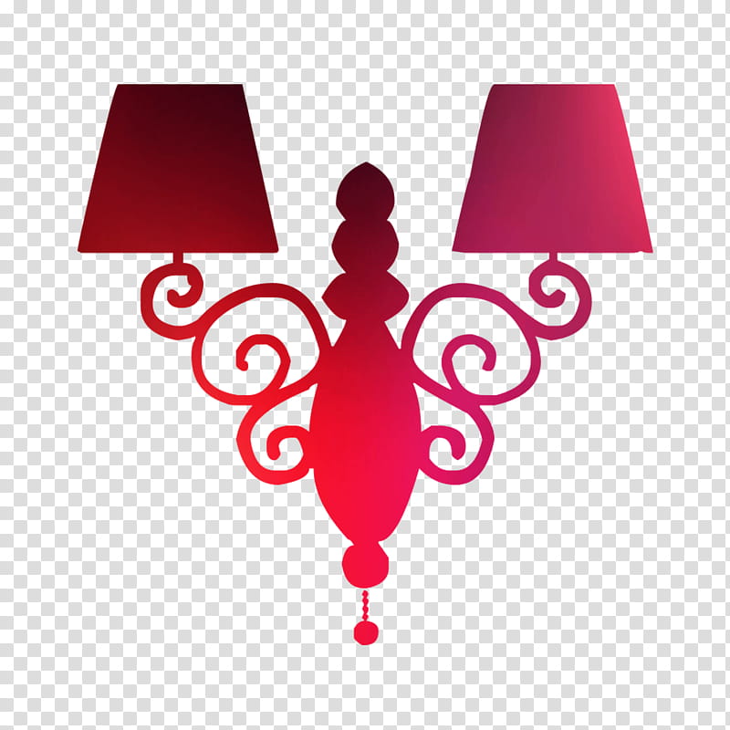 Red Light, Light Fixture, Chandelier, Lamp Shades, Sconce, Furniture, Silhouette, Interieur transparent background PNG clipart