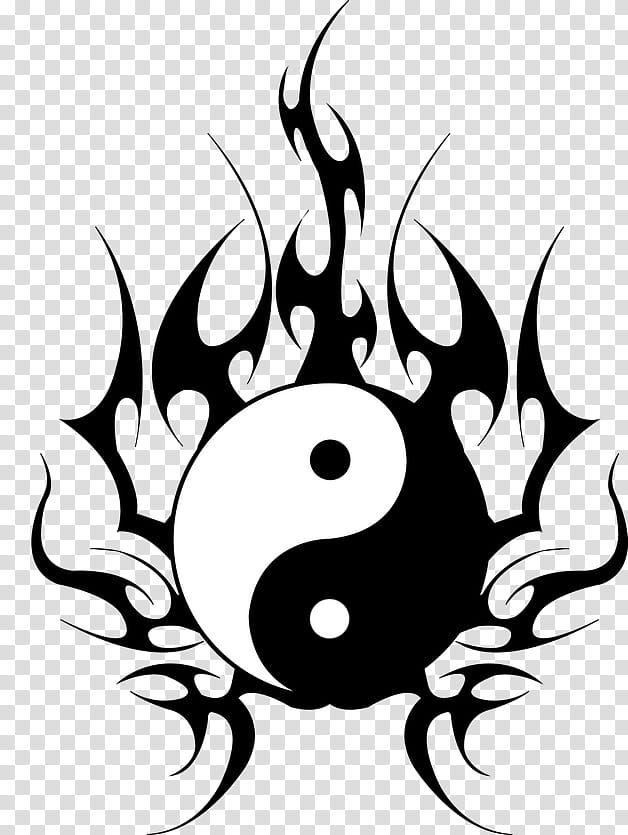 Yin Yang, Yin And Yang, Tattoo, Criminal Tattoo, Tattoo Artist, Nautical Star, Drawing, Blackandwhite transparent background PNG clipart