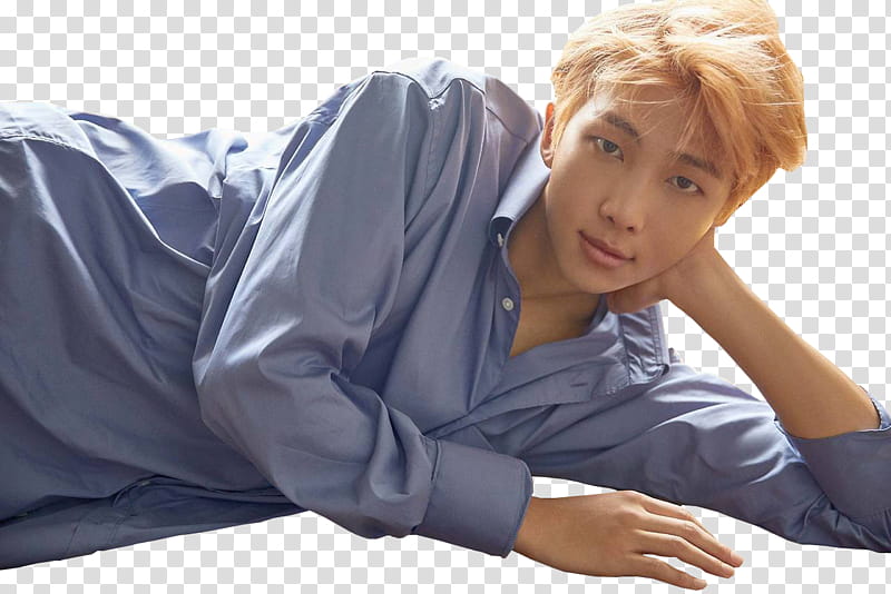 BTS, BTS Kim Namjoon in lying position transparent background PNG clipart
