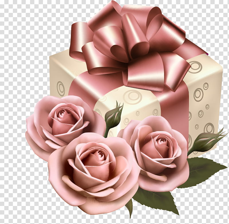 Gift Box Ribbon, Gift Wrapping, Greeting Note Cards, Birthday
, Flower Bouquet, Rose, Pink, Rose Family, Cut Flowers transparent background PNG clipart